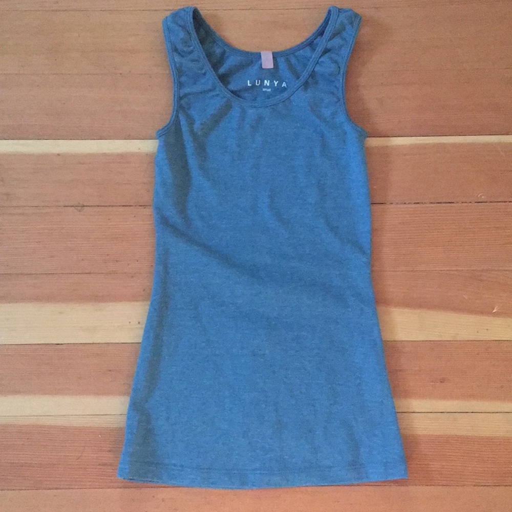 Lunya green tank top